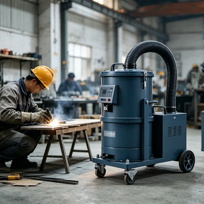 Bærbar industriel støvopsamler